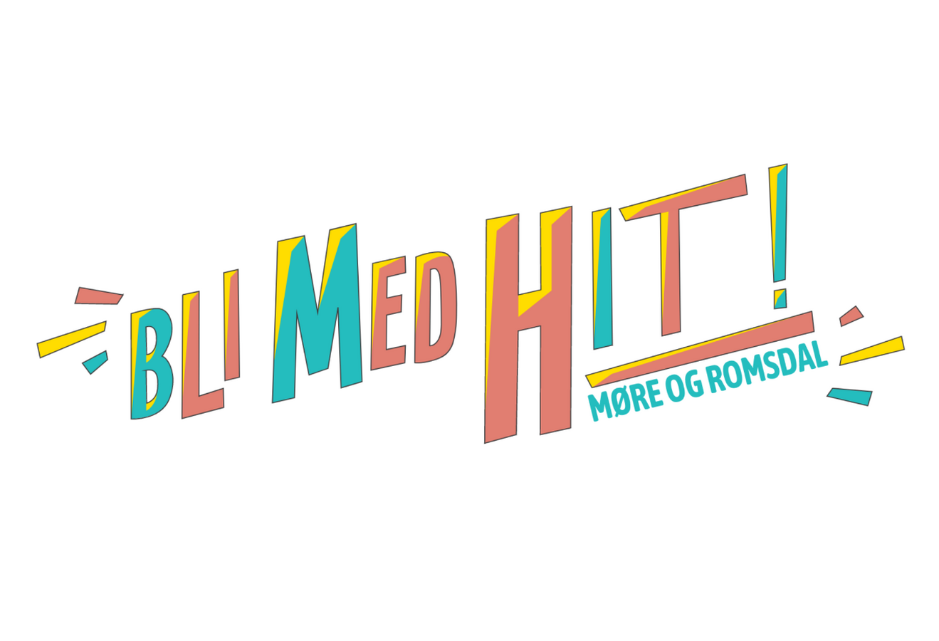 Bli med hit logo